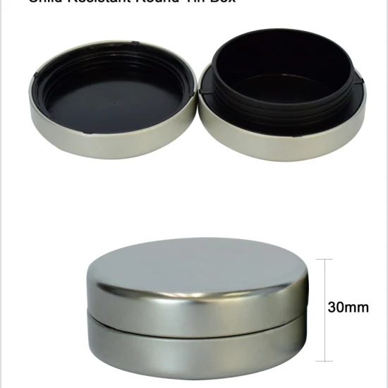 관례 50mm 80mm 120mm 어린이 증거 주석 포장 직사각형 주석 상자 컨테이너